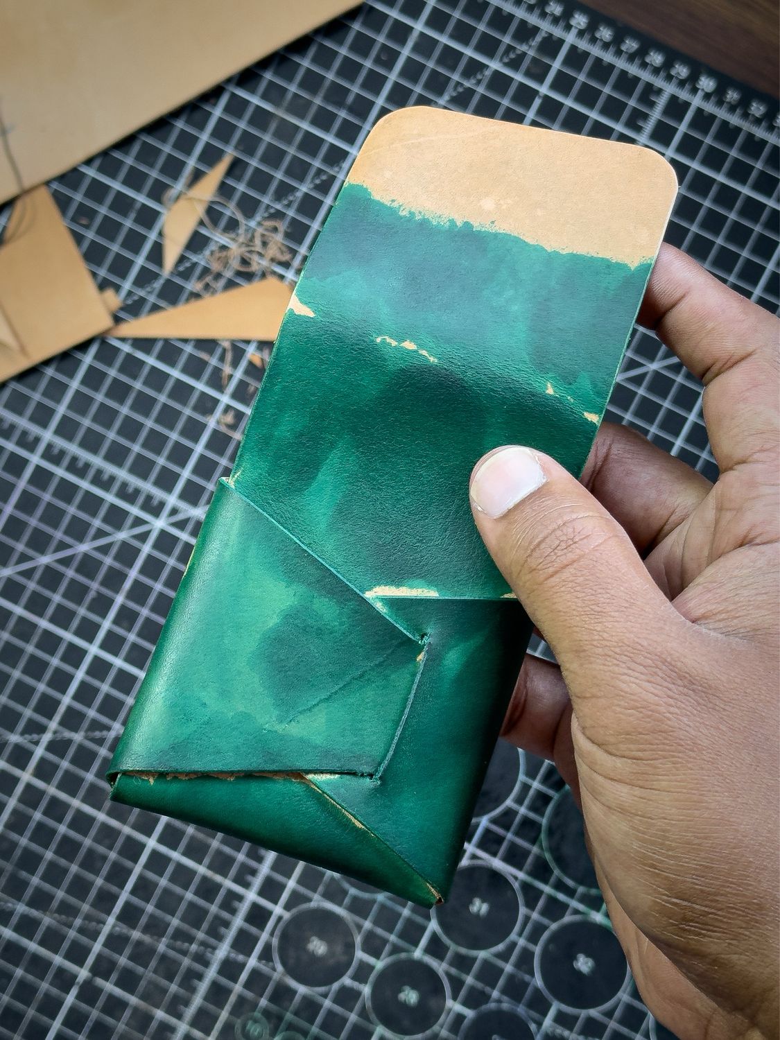 Hand Dyed EDC Leather Wallet