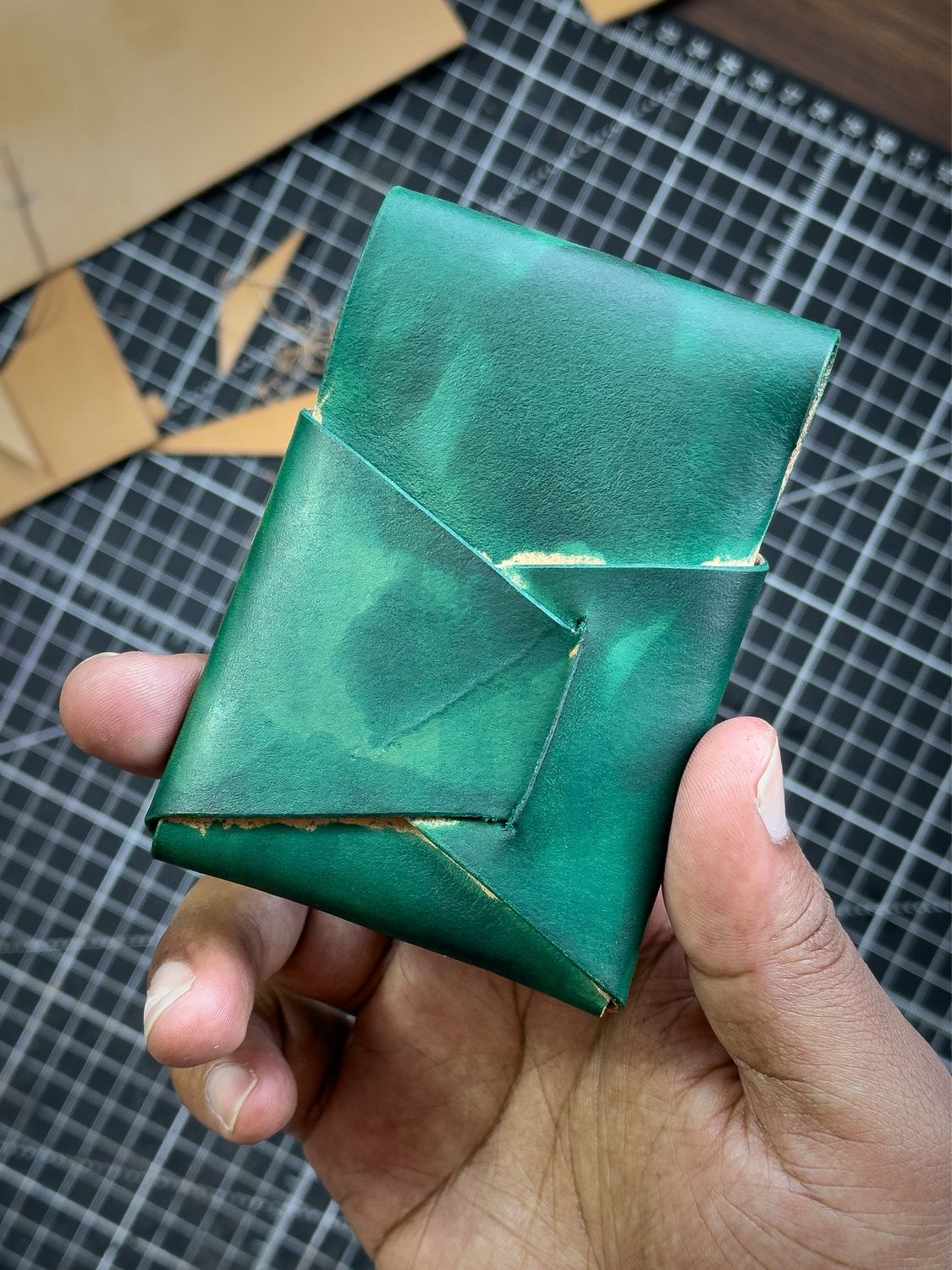 Hand Dyed EDC Leather Wallet
