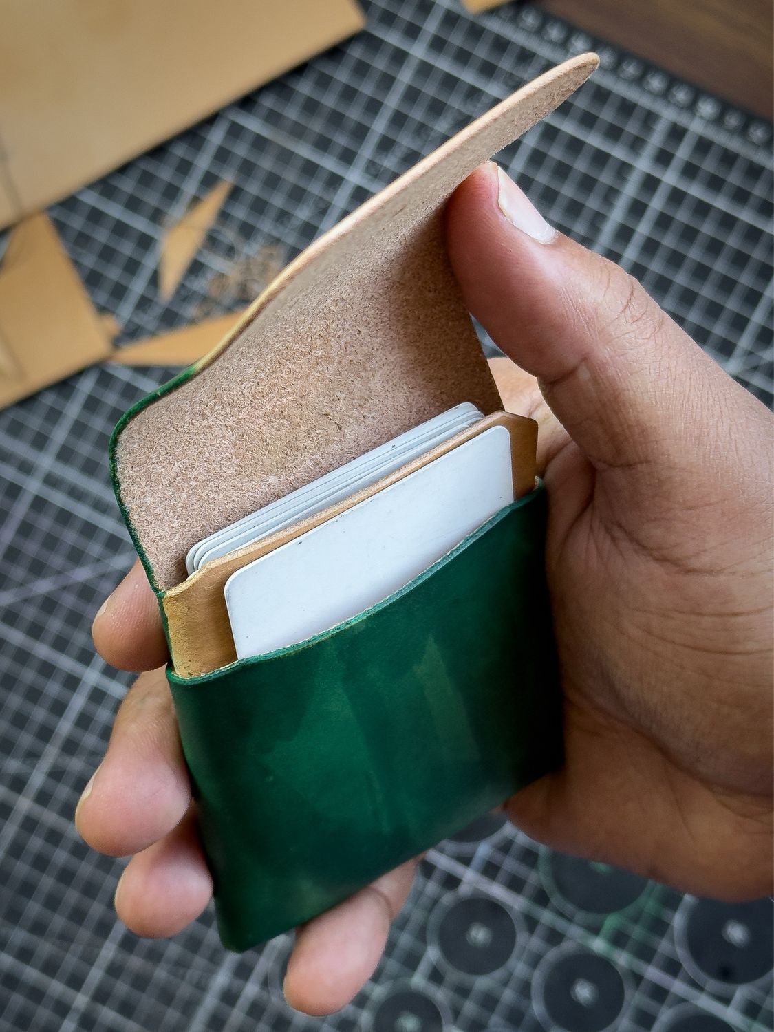Hand Dyed EDC Leather Wallet