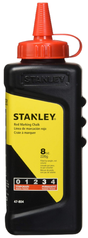 Stanley Red Marking Chalk