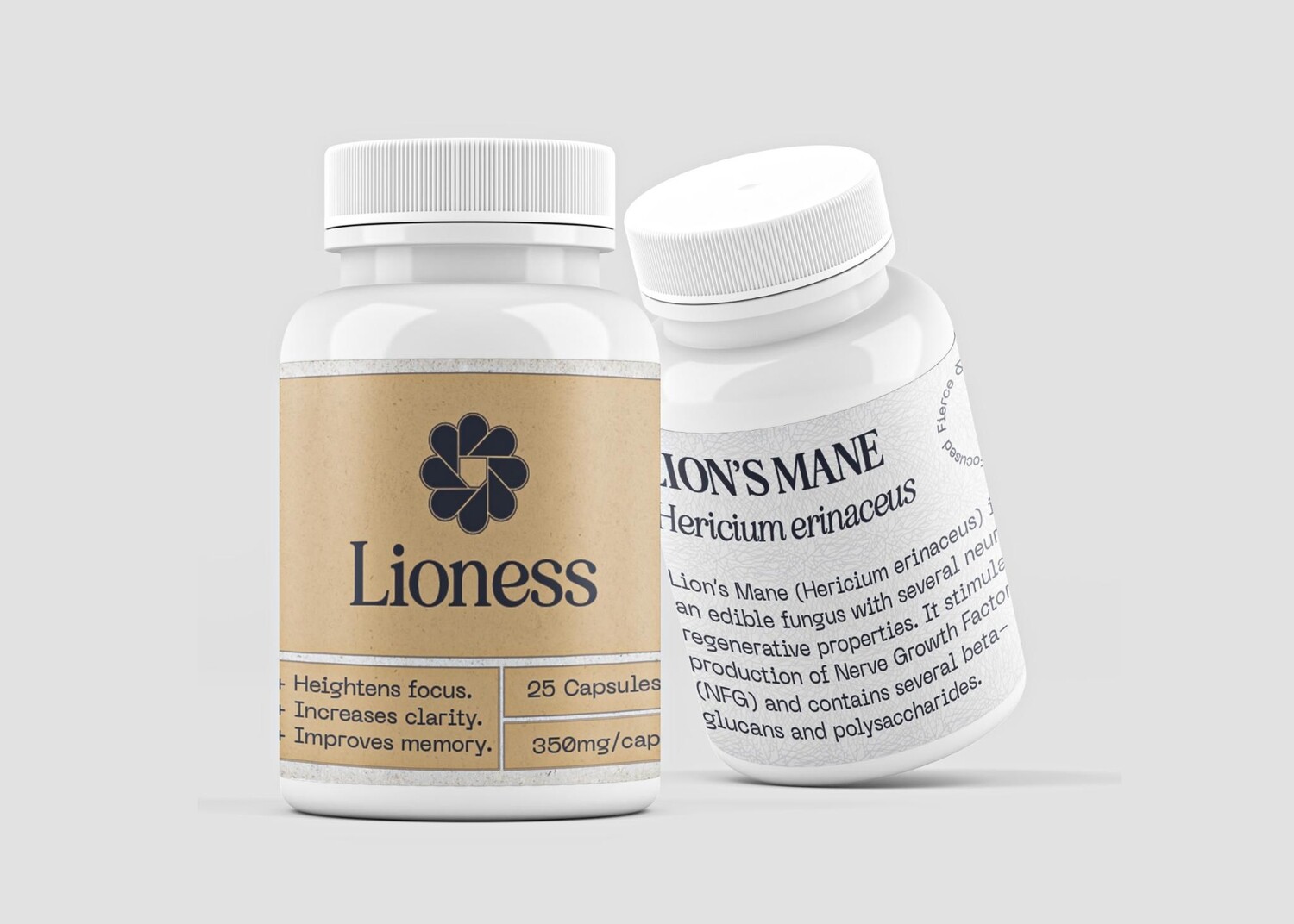 Capsules de supplément Lions Mane