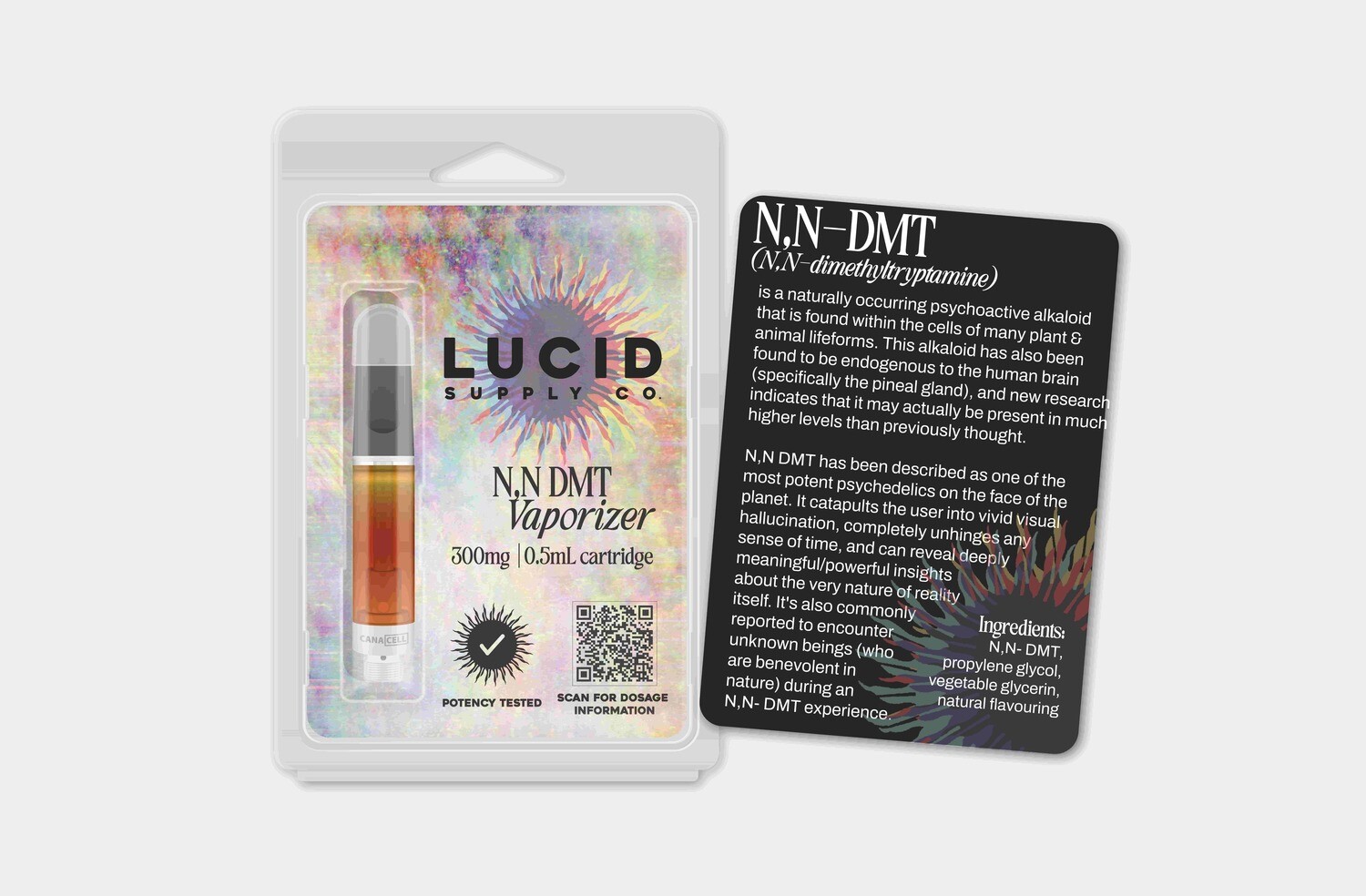 Vaporisateur de N,N-Di-Méthyl-Tryptamine, format: 0.3gr/0.5ml
