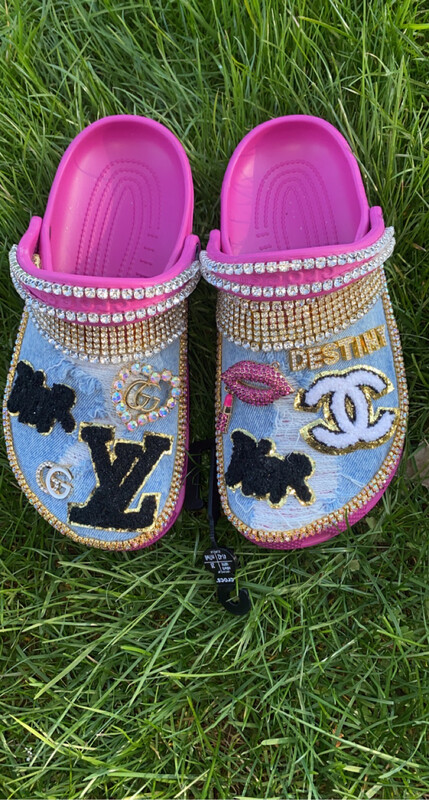Denim Crocs
