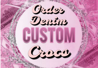 ✨Order Denim Crocs Here✨