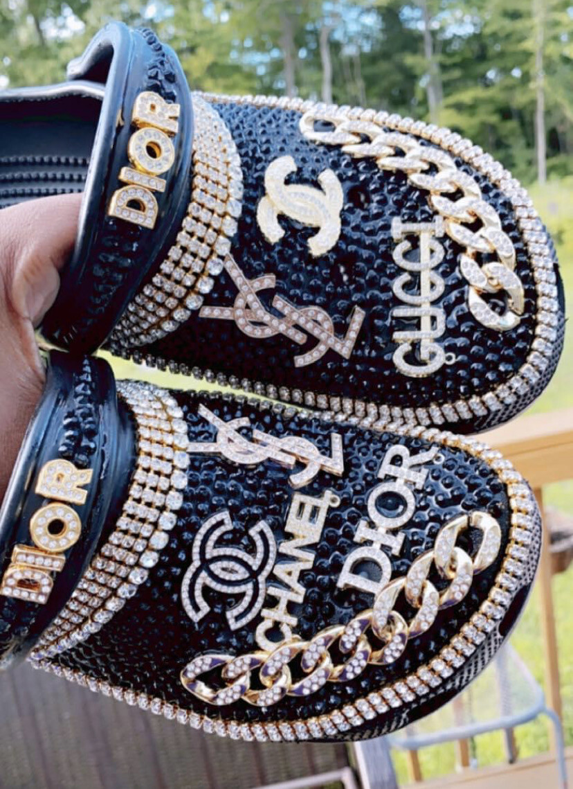 Gold Everything Clogs Custom*Sale
