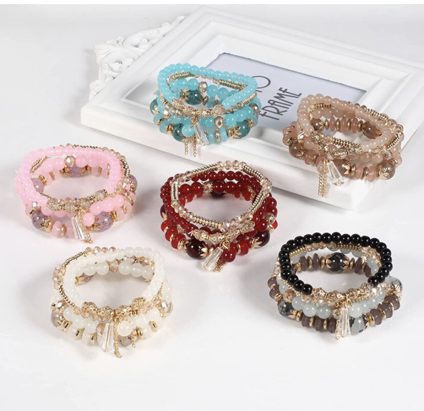 Custom Bohemian Stackable Bracelets (6 For $100)