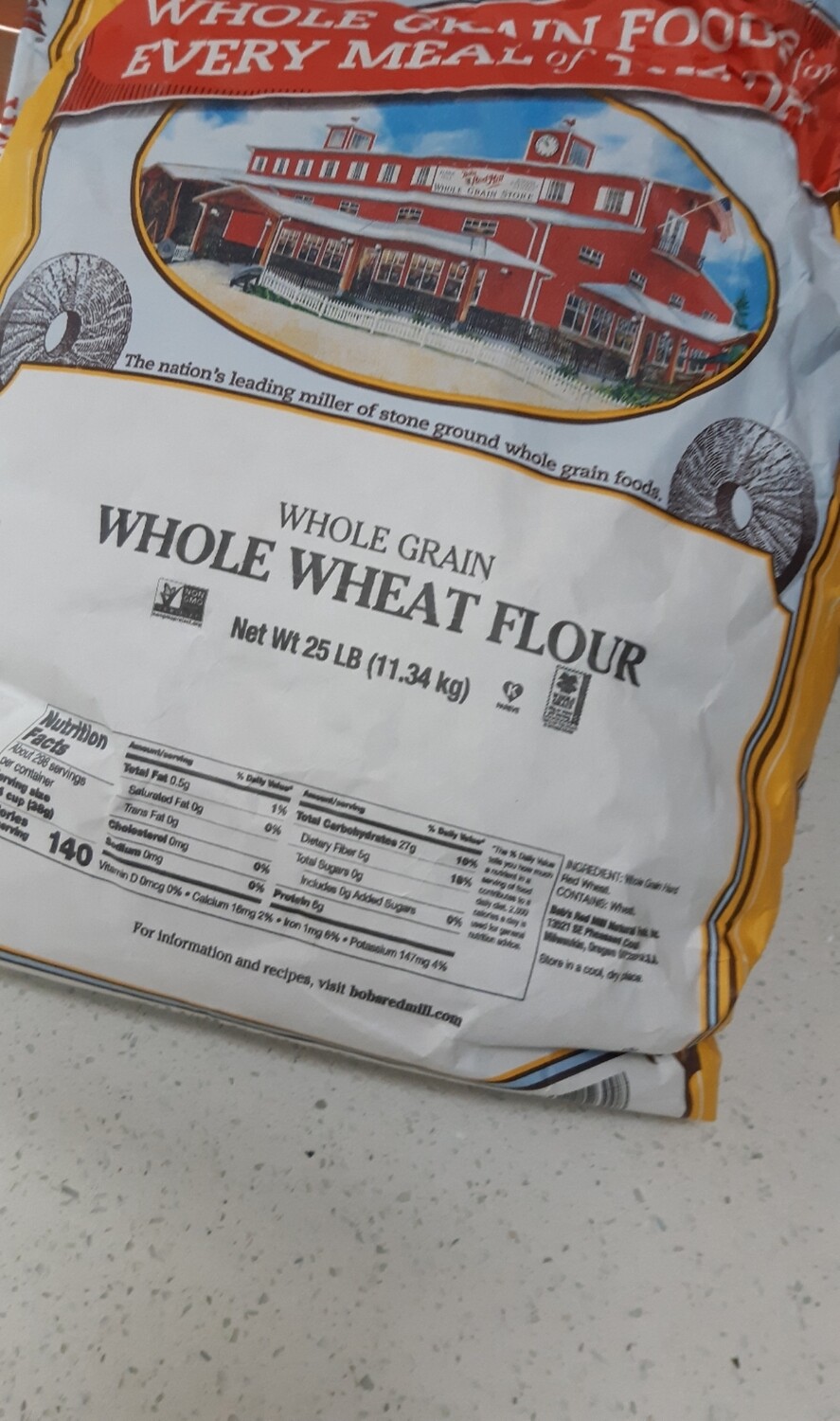 Bob's Red Mill: 25lb Whole Wheat Flour - Whole Grain