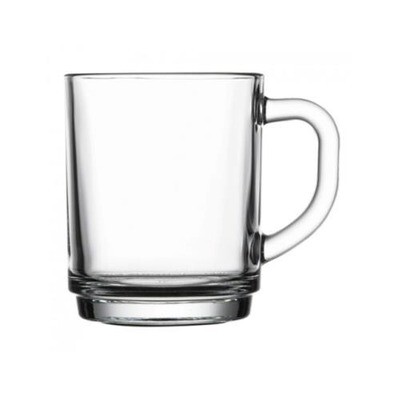 Glass Mug 6Piece  8.5oz Coffee |Tea-Time