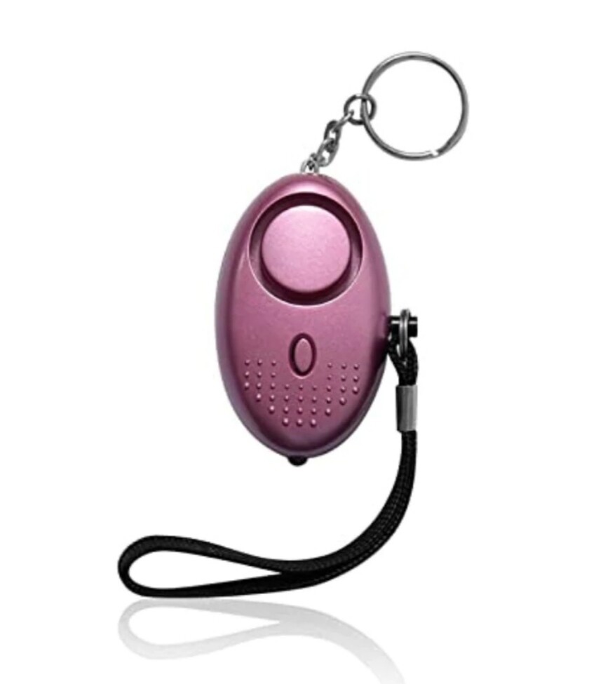 Personal Alarm Self Defense Keychain Siren | LED