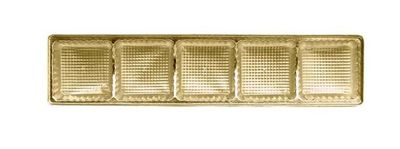 5-Cavity GOLD Rectangle Truffle Trays