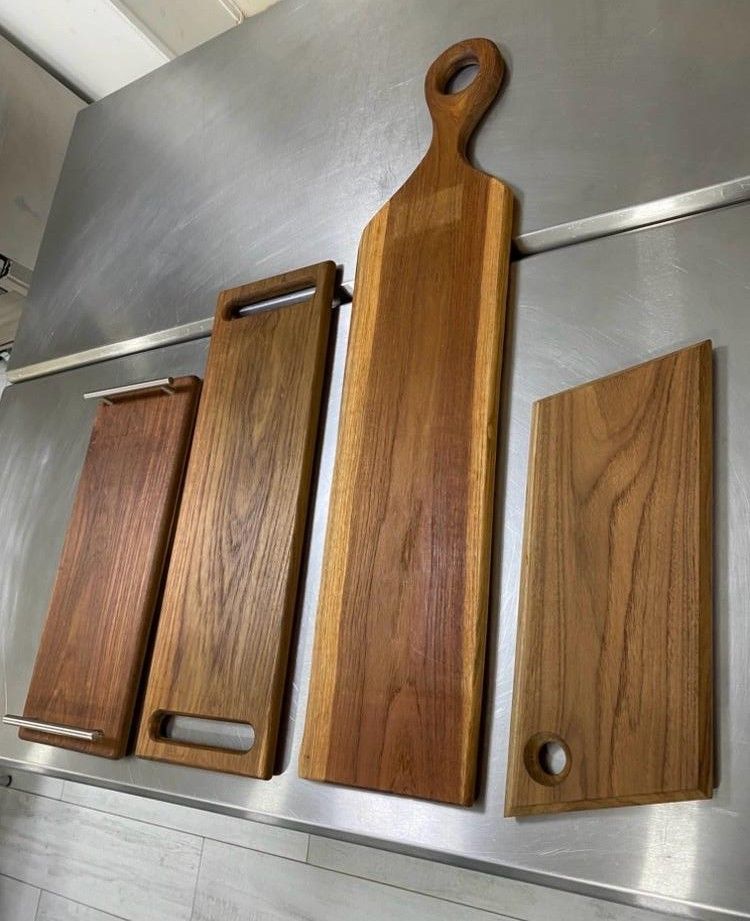 Set of 4: Artisan Wooden Display Boards
