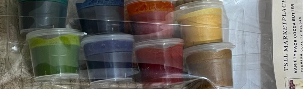 Set of 8: Premium Colored Cocoa Butter Set of 8: Premium Colored Cocoa Butter
