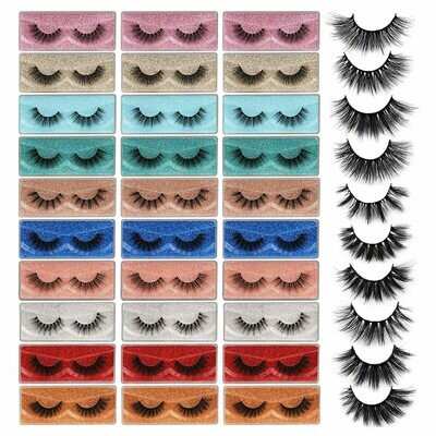 30 Pairs Of 3D False Mink Lashes