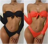 Long Sleeve Bandeau Bikini