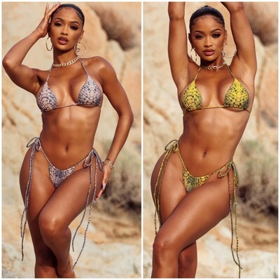 Euphoria Snakeskin Bikini