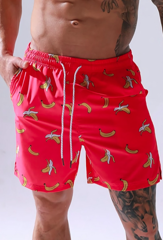 Banana Printed Swim Shorts