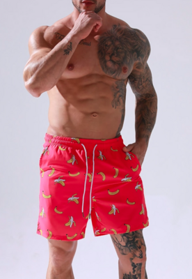 Banana Printed Swim Shorts