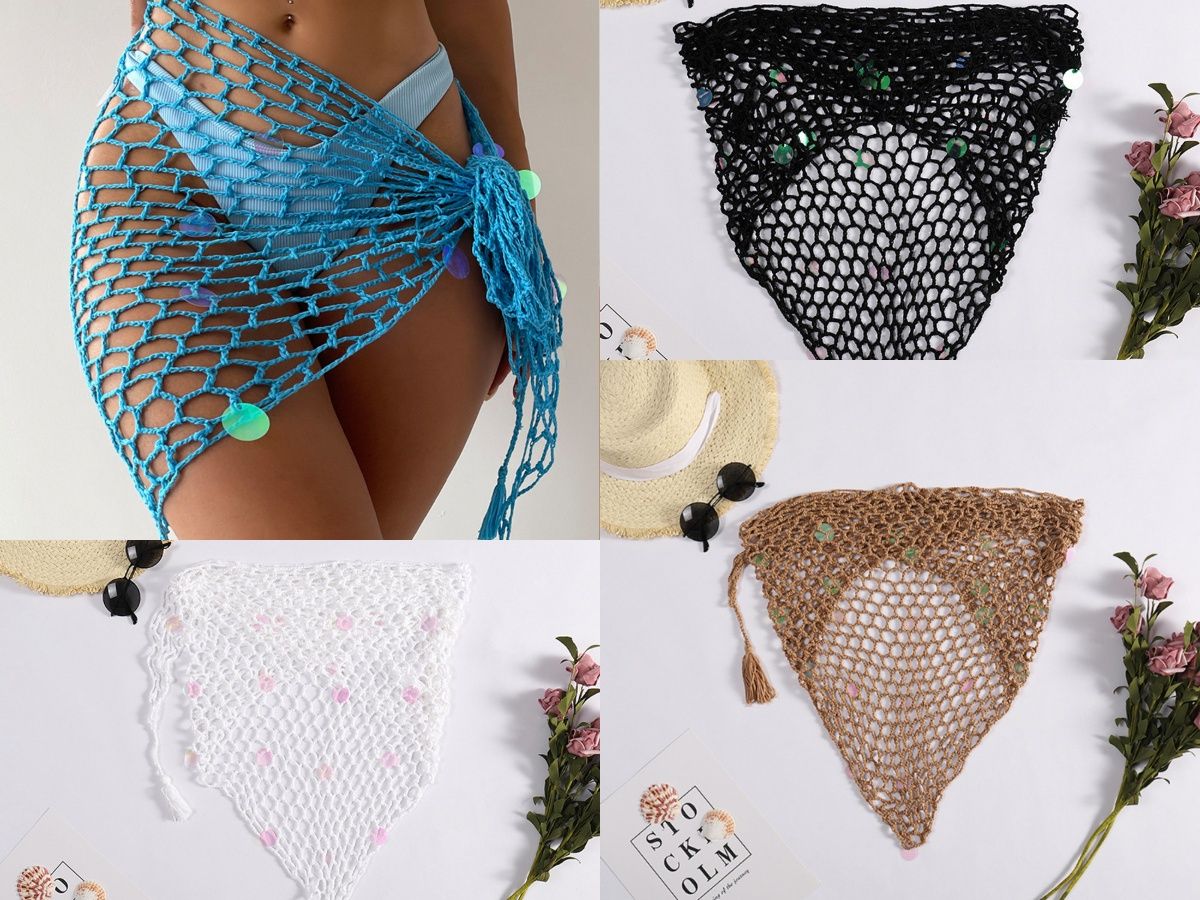 Knitted Mini Wrap Skirt