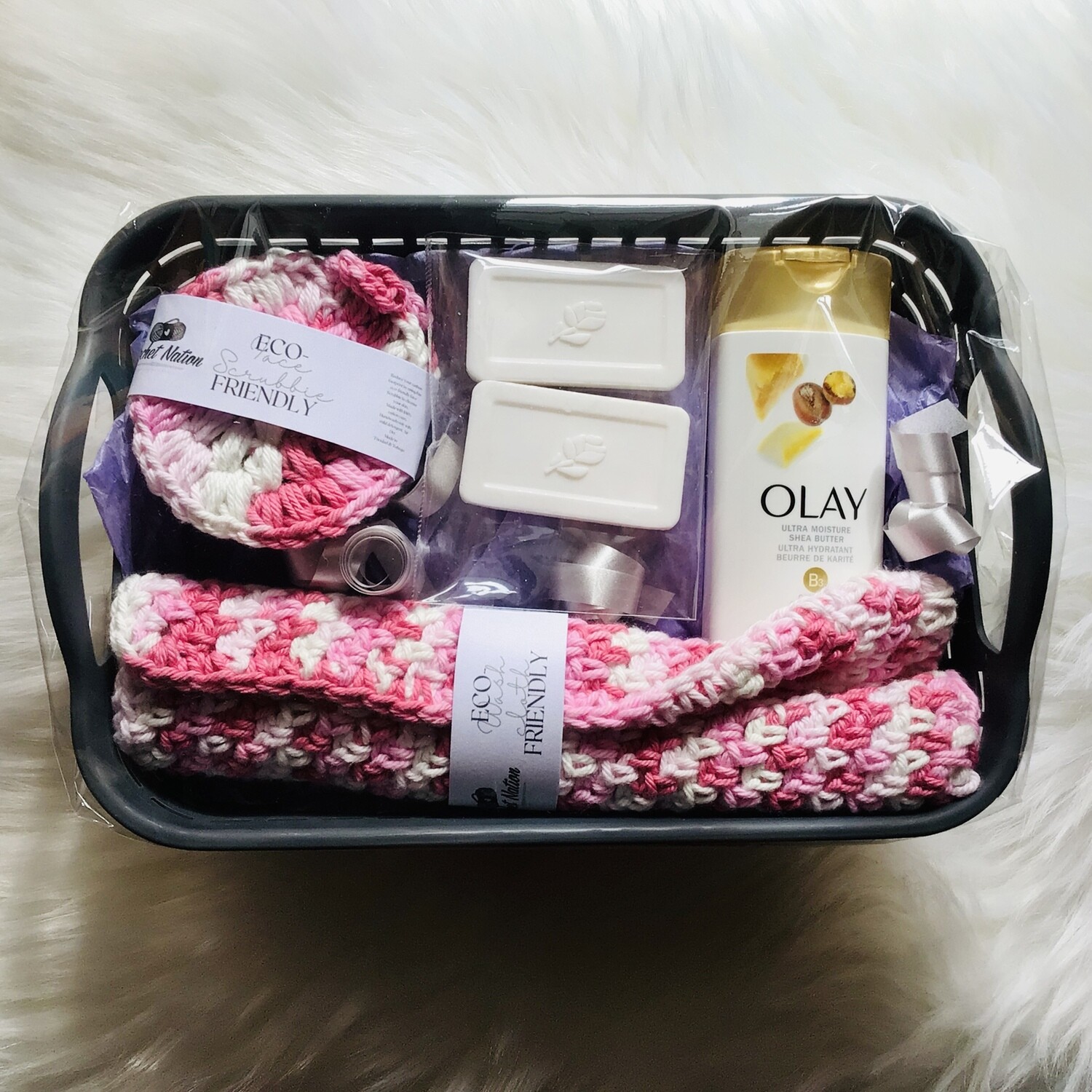 Spa basket (Wash cloth option)