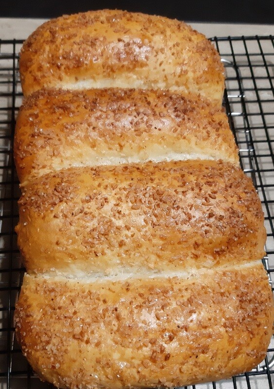 Coconut Milk Bread - Pull apart