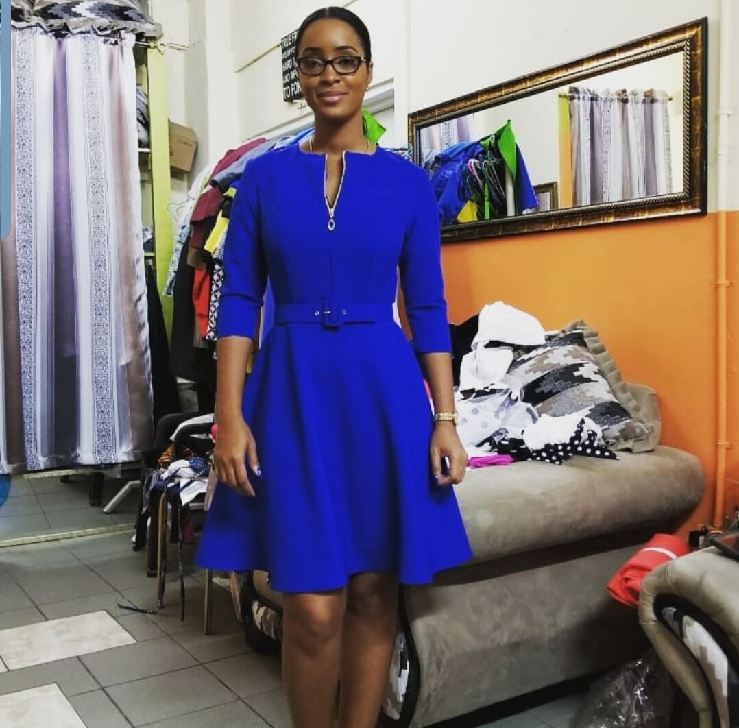 Belted Matt Dress