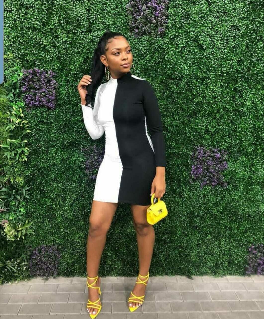 Contrast Dress
