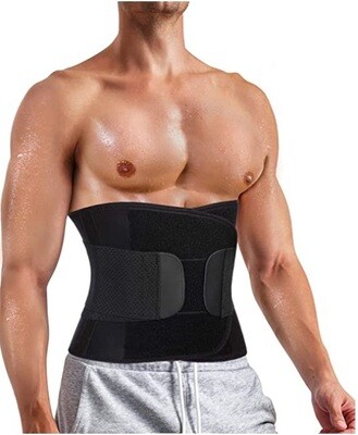 Mens Waist Support Belt Neoprene workout Slimming Sweat Belt Waist Support Back Support Fitness Waist Trimmer