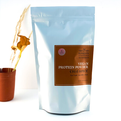 Ayurvedic Vegan Protein Powder with Immunity Boosting Chai Spice Ayurvedic Vegan Protein Powder with Immunity Boosting Chai Spice