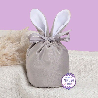 Small Easter Bunny Gift Bag (Grey)
