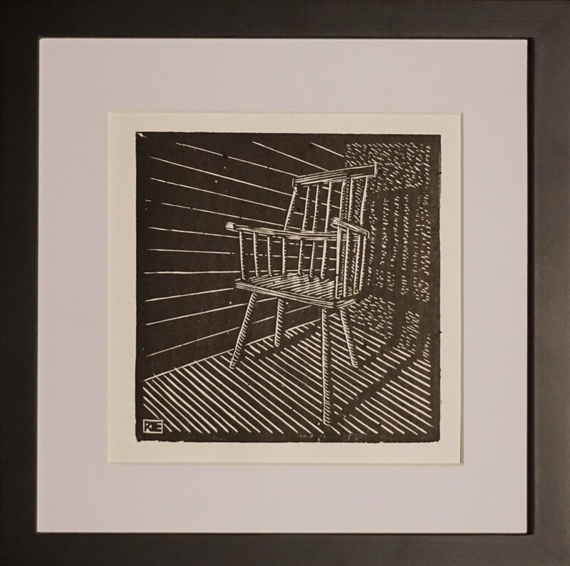 Chair in room with shadow