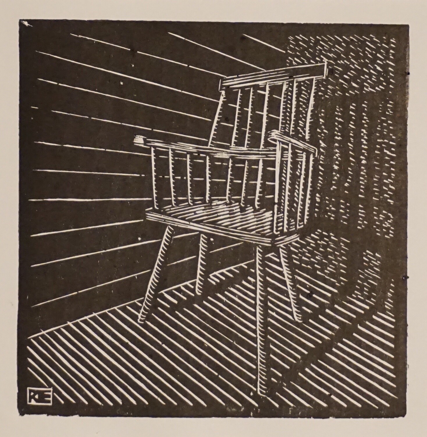 Chair in room with shadow (not framed)