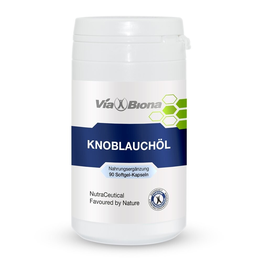 Knoblauchöl.

Kein Aufstoßen. Kein unangenehmer Geruch.