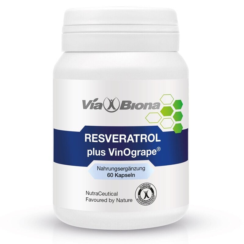 Resveratrol Plus VinOgrape.

Wissenschaftlich bestätigt:Resveratrol verjüngt die Zellen
