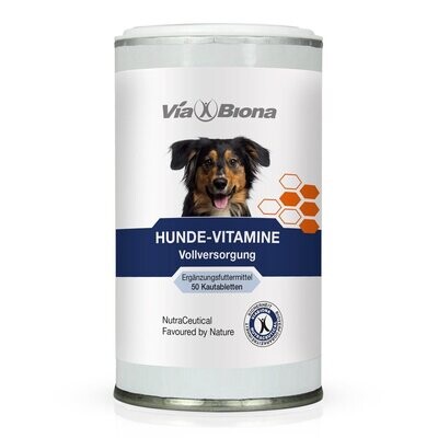 Hunde-Vitamine Vollversorgung.
Speziell für den Bedarf von Hunden konzipiert