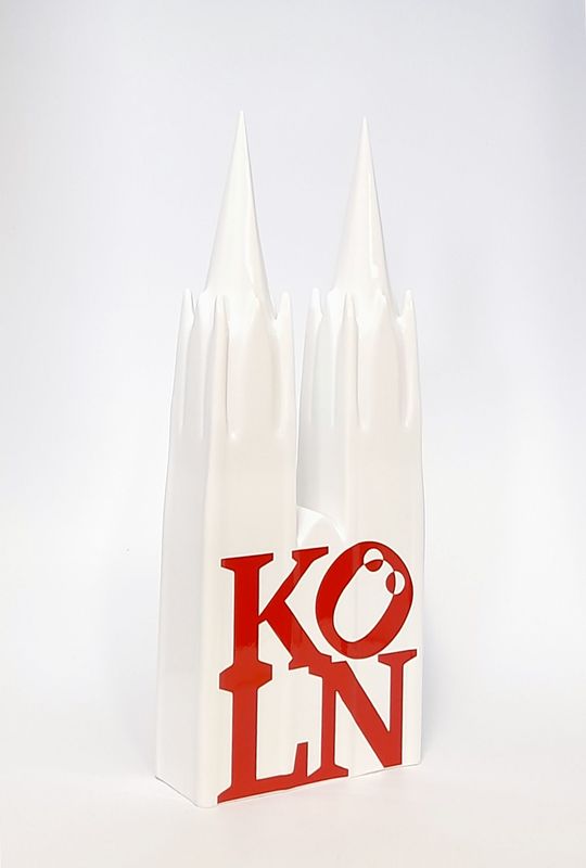 Köln Love, weiß-rot - 140 cm