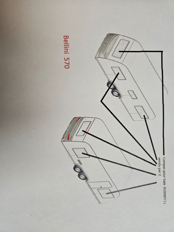 Compas pour baie 570 bellini vendu par 2