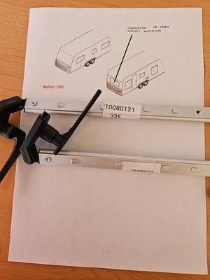 Compas pour baie arriere pour 590 bellini vendu par 2