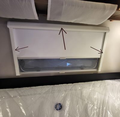 Store intérieur complet pour baie 
