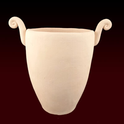 Medium Vase / Bowl with twirl handles