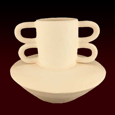 Pot with 4 looped handles