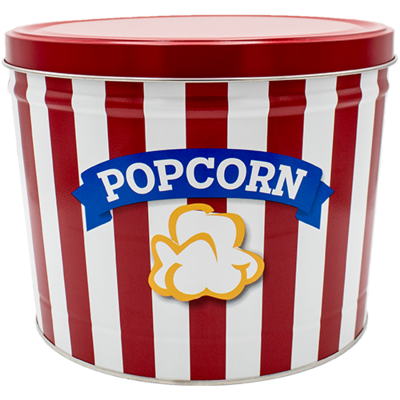 2 Gallon Tin - Blue Ribbon Popcorn