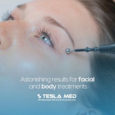 What is Tesla Med and how does it work for skin rejuvenation and body contouring?