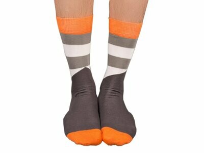 Orange Casual Sock