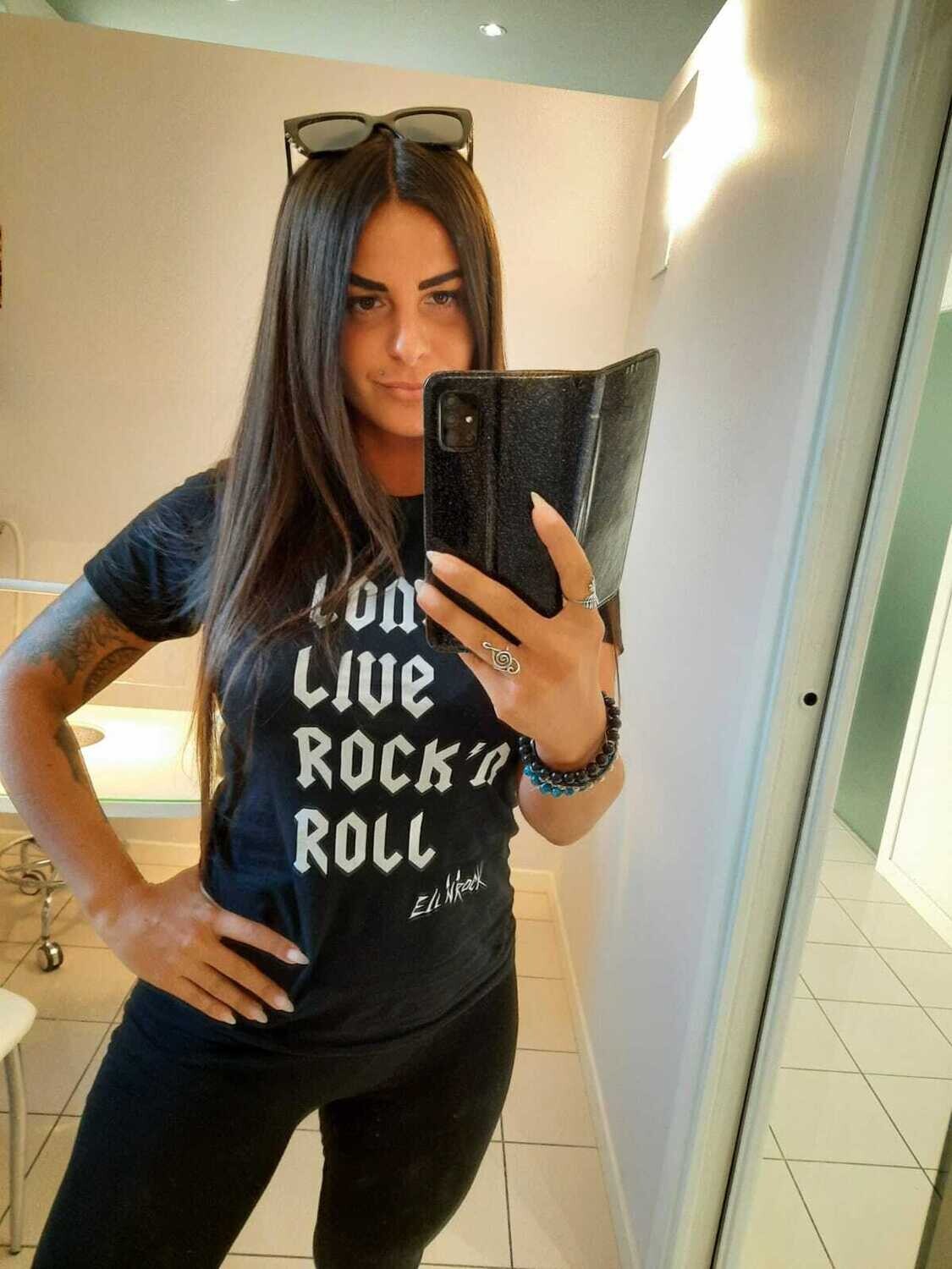 T-SHIRT Long Live Rock&#39;n Roll ELL&#39;N&#39;ROCK uomo e donna