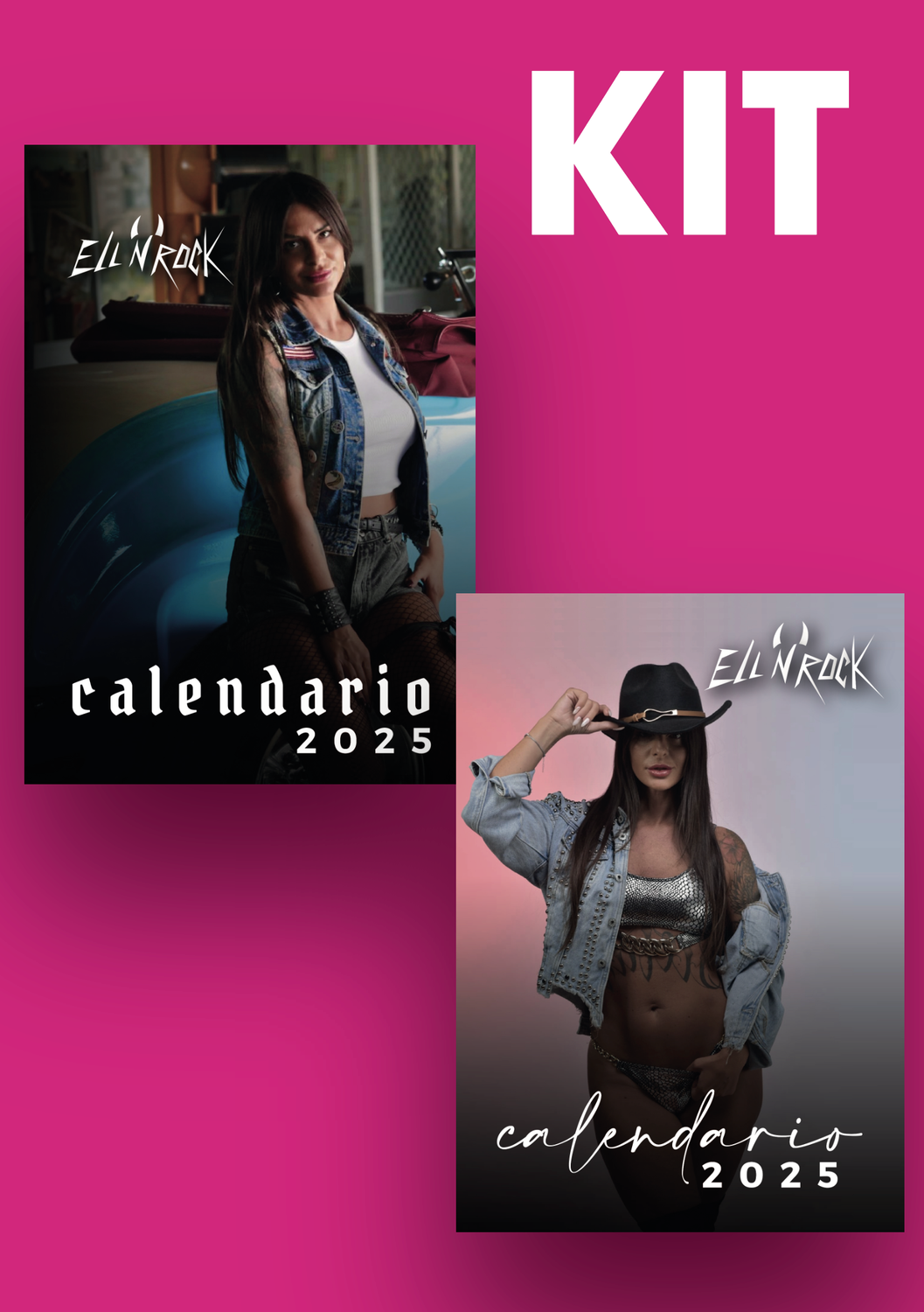 KIT 2 CALENDARI 2025 ELL&#39;N&#39;ROCK