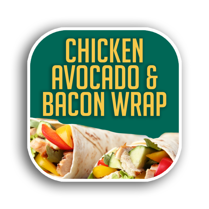 CHICKEN AVOCADO &amp; BACON WRAP
