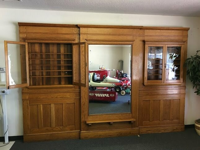 Antique Oak Back Bar