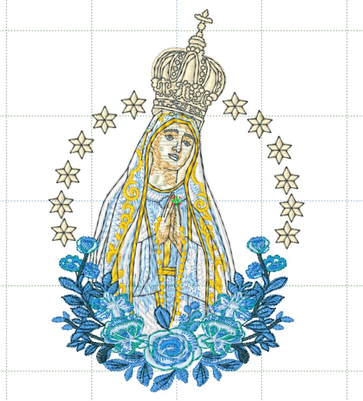 Lady of Fatima / Virgen de Fatima Embroidery EMB