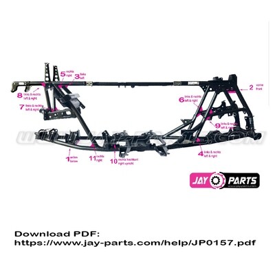 JAY PARTS GUSSET KIT POLARIS SPORTSMAN SCRAMBLER 850 1000 - JP0157