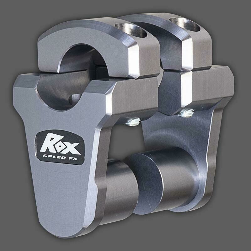 2&quot; Pivoting Bar Risers for 1 1/8&quot; Handlebar - Gun Metal Grey Anodized